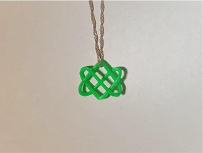 celtic aşk düğümü kolye takı sanat knot knotwork serin moda Anahtarlık düğüm evlilik sembol 3d print model - Mito3D