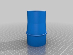 vacuum adapter 44mm inside 40mm parts customized 3d print model - Mito3D