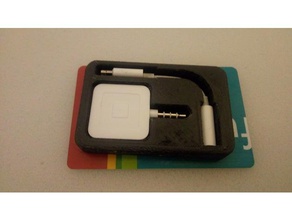 case lightning adapter square reader mobile phone 3d print model - Mito3D