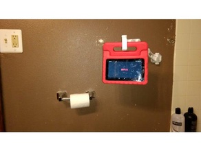 duvar kolu tablet kanca eklemli monte edilmiş banyo kol aksesuarları film telefon göster duş televizyon tuvalet 3d print model - Mito3D