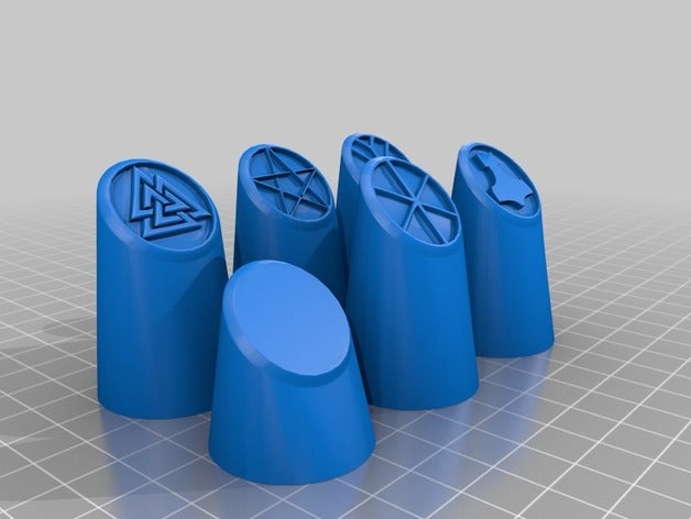 païens d'échecs les échecs jeu mjolnir norse païen pentacle valknut la roue de l'année yggdrasil 3D print model - Mito3D