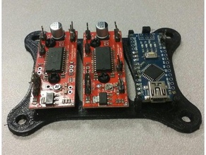 easydriver nano xyz electronics arduino dual holder mount remix 3d print model - Mito3D