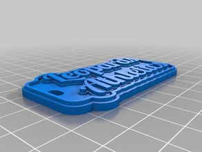 leopardos etiqueta de chave chaveiros personalizado 3d print model - Mito3D