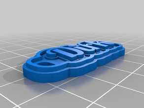 dirk keychains customized 3d print model - Mito3D