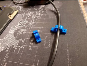 Lack Tisch Kabel-Halterungen 3d-drucken 3d print model - Mito3D