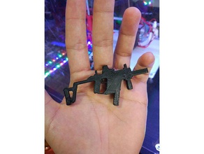 kriss vector keychain keychains chain gun key 3d print model - Mito3D