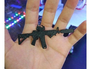 m4a1 keychain keychains colt gun weapon 3d print model - Mito3D