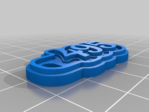 495 keychains customized 3d print model - Mito3D