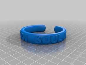 northern soul wristband 3d printing 3d print model - Mito3D
