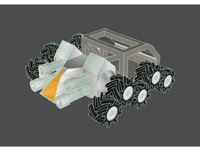 rover giocattoli meccanici costruire mesh modello pezzi robot il veicolo la ruota 3d print model - Mito3D