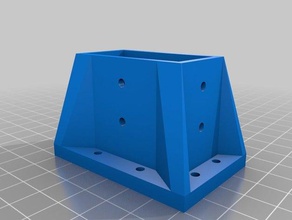 ian su misura parametrica di fissaggio alla gamba del tavolo -openscad il fai da te 3d print model - Mito3D