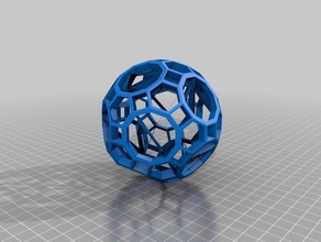 kesilmiş icosidodecahedron matematik sanatı özelleştirilmiş 3d print model - Mito3D