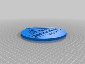 anatomy park keychain 2d art rick morty 3d print model - Mito3D