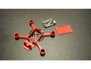 88 mm mikro fırçalanmış gerçek drone çerçeve r c araçlar quadrocopter 3d print model - Mito3D
