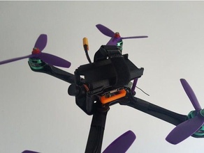 realacc martian iii top lipo mount diy alien battery drone fpv impulserc lisam 3 qav quad quadcopter racerstar 3d print model - Mito3D