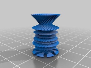 Millionen Schritte vase Kunst 3d print model - Mito3D