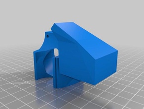 my customized parametric e3d clone cooling fan double part blower v3 3d printer parts 3d print model - Mito3D