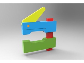 einfache Klemme hand-Werkzeuge 3d print model - Mito3D