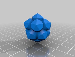 Ikosaeder-Dodekaeder Mathe-Kunst Dodekaeder Ikosaeder Oktaeder Rohr tube 3d print model - Mito3D