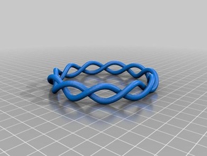 spiral bileklik l moda özelleştirilmiş 3d print model - Mito3D