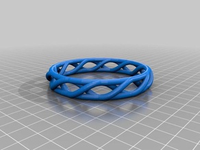 reforçado espiral da pulseira do m a moda personalizado 3d print model - Mito3D