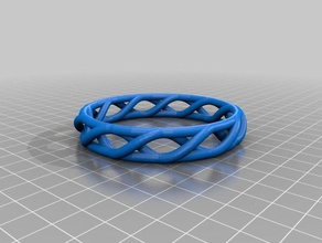reinforced spiral bangle s fashion customized 3d print model - Mito3D