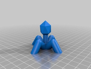 leg day bacteriophage t4 biology bacteria customized 3d print model - Mito3D