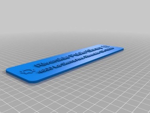 il mio personalizzato custumizable targhetta icone office su misura 3d print model - Mito3D