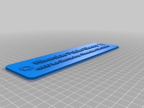 my customized custumizable nametag icons office 3d print model - Mito3D