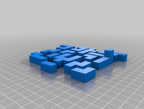 4x4 puzzle block 3d printing 3d print model - Mito3D