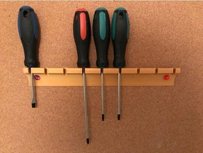 shafted tool holder organization dart board screwdriver 3d print model - Mito3D