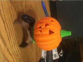 ışıklı motorlu halloween pumpkin - bilezik remix 3d baskı 3d print model - Mito3D