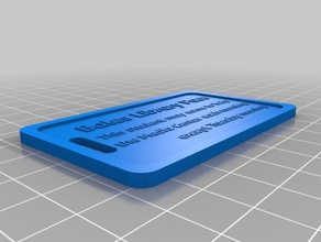 biblioteca de passar do agregado familiar personalizado 3d print model - Mito3D