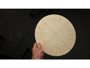 laser cut unit circle trigonometry math lasercut cutter manipulative 3d print model - Mito3D