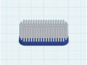 40 x 10 mm elliptical toothbrush head 4mm thickness 3d printing 3d print model - Mito3D