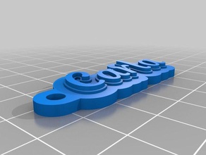 courguette - carla de porte-clés personnalisé 3d print model - Mito3D