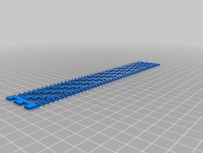 Diagonale Lücken Armband l Schmuck kundengebundene 3d print model - Mito3D