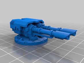 twin linked laser cannon kit toy & game accessories razorback tank warhammer40k warhammer 40000 40k 3d print model - Mito3D