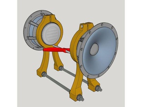 dengeleyici boombox edition prop 3d yazıcı parçaları hoparlör pervane dört 3d print model - Mito3D