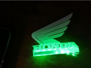 honda motorcycle logo signs & logos 3d print model - Mito3D