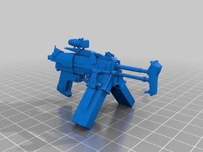 borderlands 2 smg models breakdown games cosplay gun submachine video game weapons 3d print model - Mito3D