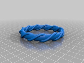 solid spiral bangle m fashion customized 3d print model - Mito3D