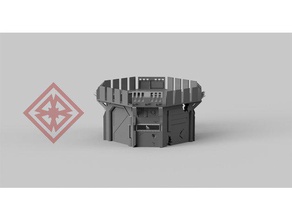 warhammer 40k inspired communication outpost toys & games 3d print model - Mito3D