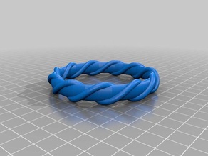 solide spiral Armreif, s Mode kundengebundene 3d print model - Mito3D