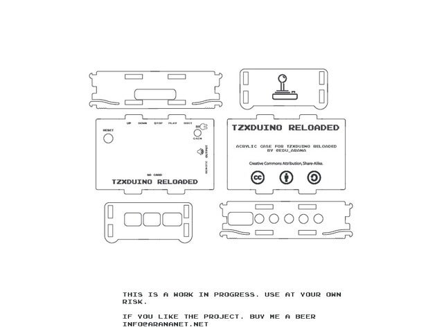 tzxduino reloaded caixa diy 3D print model - Mito3D