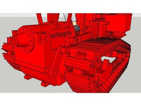 freno trator cadenas veículos freio 3d print model - Mito3D
