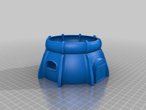 pod bunker wargaming buildings & structures 40k sci-fi terrain 3d print model - Mito3D