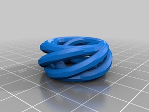6 takviyeli spiral yüzük moda özelleştirilmiş 3d print model - Mito3D