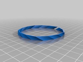 verso bracelet en 15 secondes bijoux personnalisé 3d print model - Mito3D