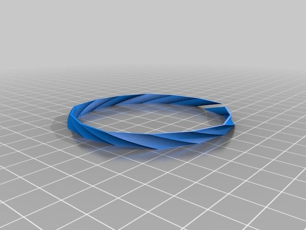 einseitige bangle 30 m Schmuck kundengebundene 3D print model - Mito3D